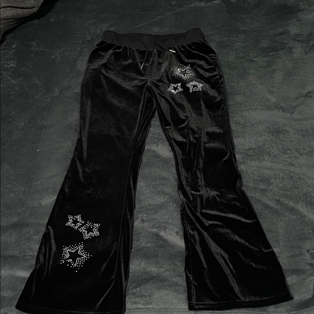 NEW y2k black velvet pants